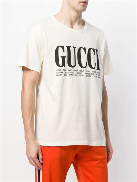 gucci cities t shirt men|Gucci t shirt men price.